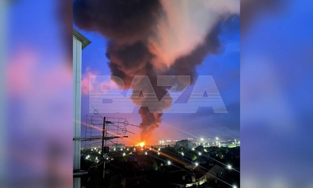 Στις φλόγες πετρελαϊκές αποθήκες στη ρωσική περιφέρεια Ροστόφ μετά από επίθεση drones